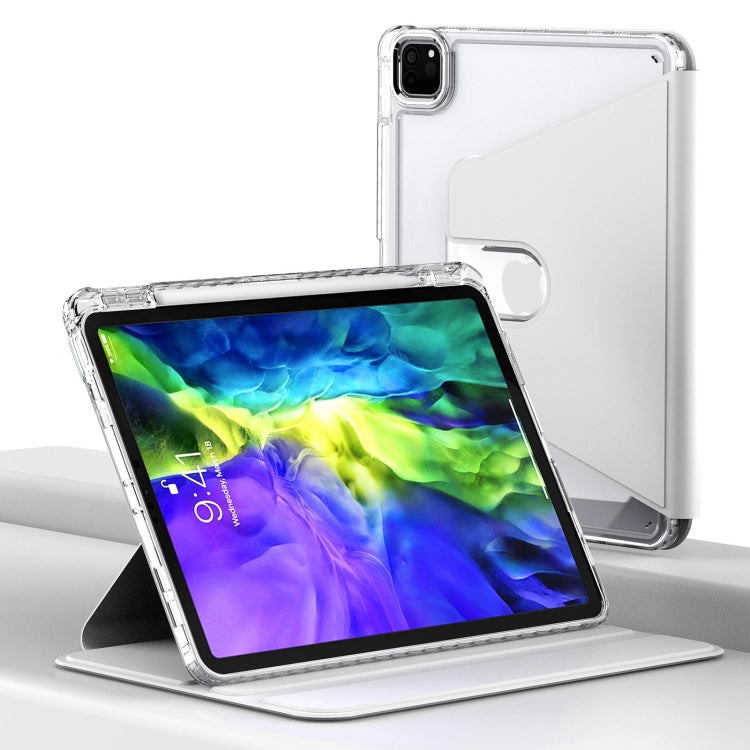 Clear 360 Rotation Stand Smart Leather Tablet Case