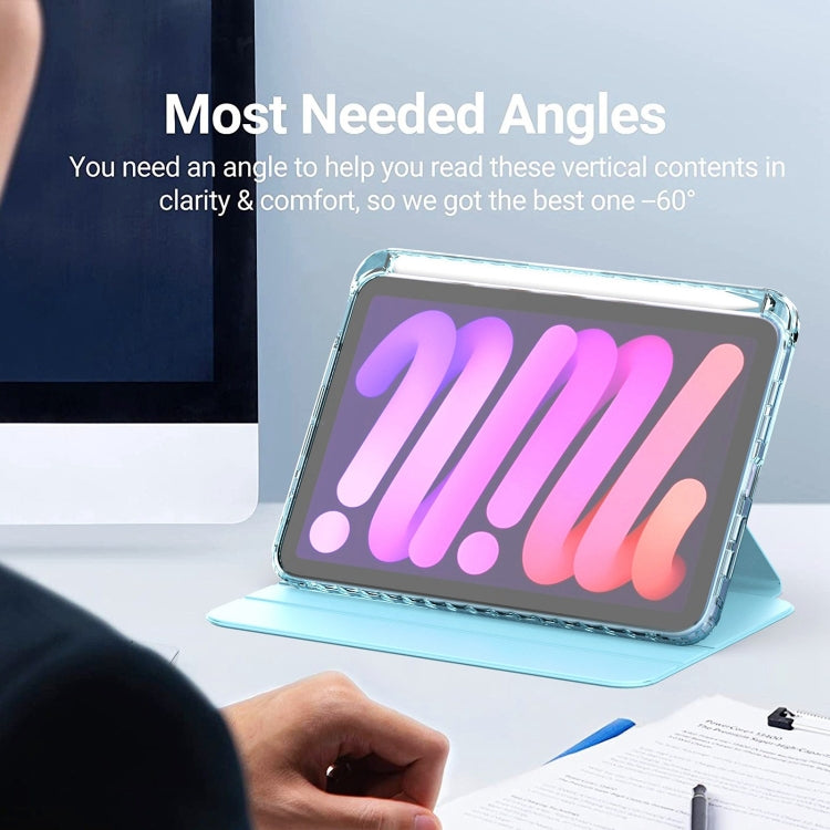 Clear 360 Rotation Stand Smart Leather Tablet Case, For iPad mini 6 / mini 2024, For iPad Pro 11 2022 / 2021 / 2020, For iPad 10th Gen 10.9 2022, For iPad 10.2 2021 / 2020 / 2019