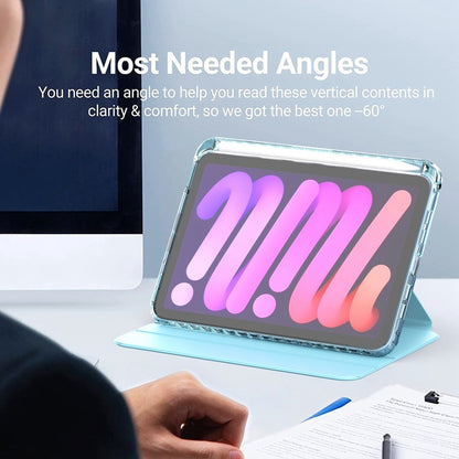 Clear 360 Rotation Stand Smart Leather Tablet Case, For iPad mini 6 / mini 2024, For iPad Pro 11 2022 / 2021 / 2020, For iPad 10th Gen 10.9 2022, For iPad 10.2 2021 / 2020 / 2019