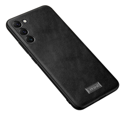 SULADA Shockproof TPU + Handmade Leather Phone Case