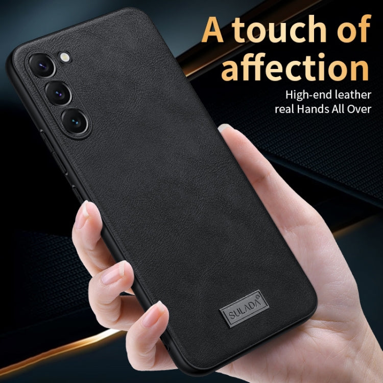 SULADA Shockproof TPU + Handmade Leather Phone Case