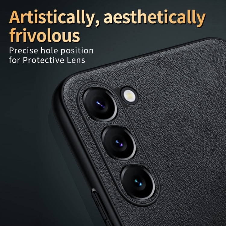 SULADA Shockproof TPU + Handmade Leather Phone Case