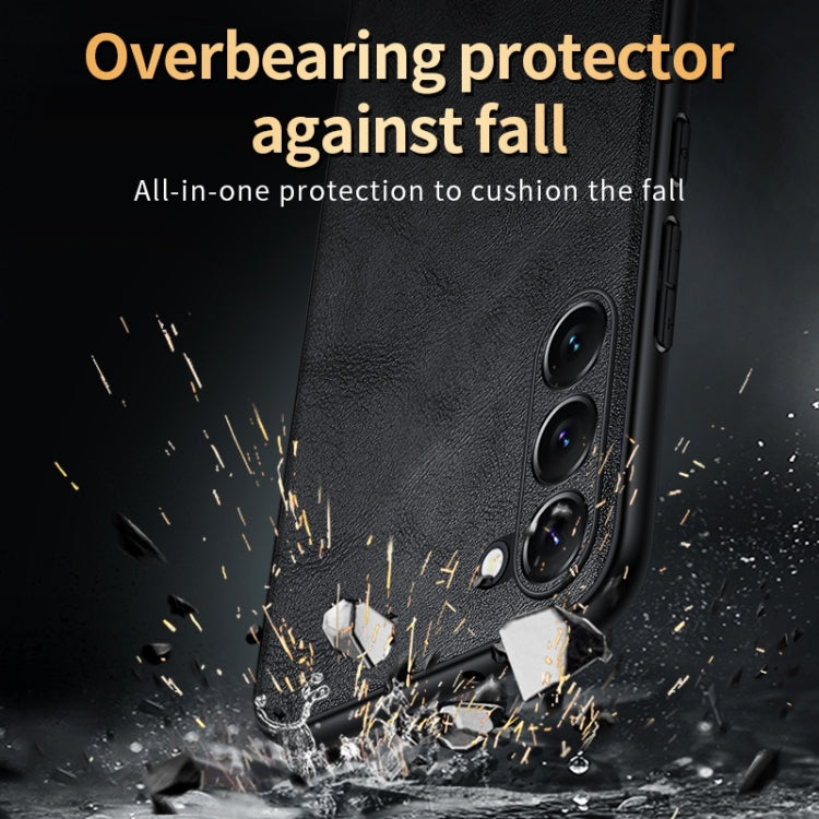 SULADA Shockproof TPU Hybrid Handmade Leather Phone Case