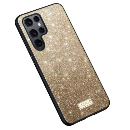 SULADA Glittery TPU + Handmade Leather Phone Case