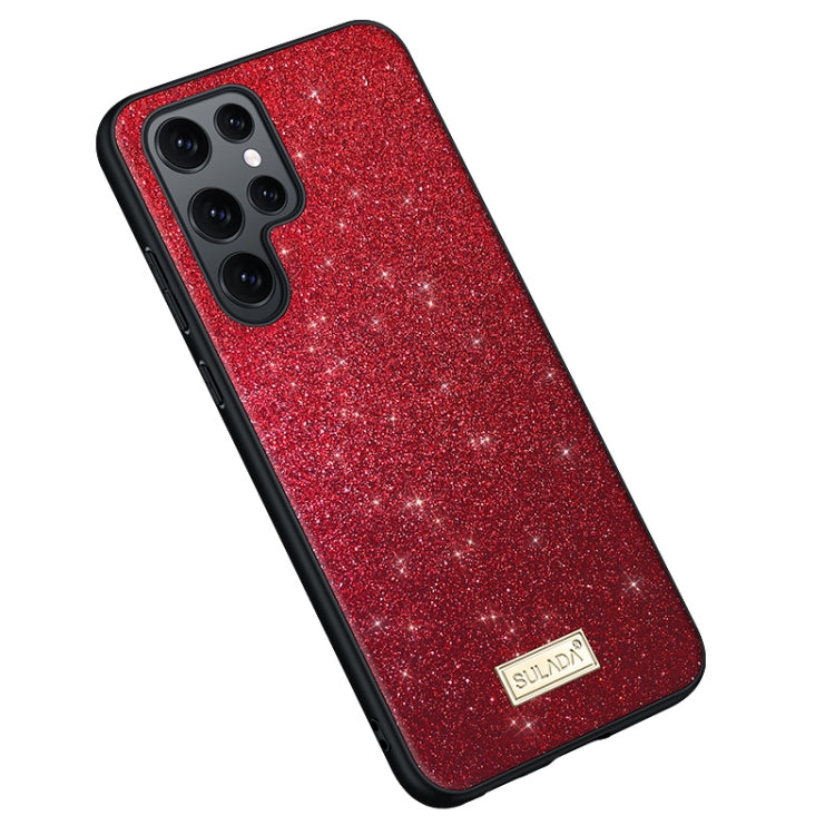 SULADA Glittery TPU + Handmade Leather Phone Case