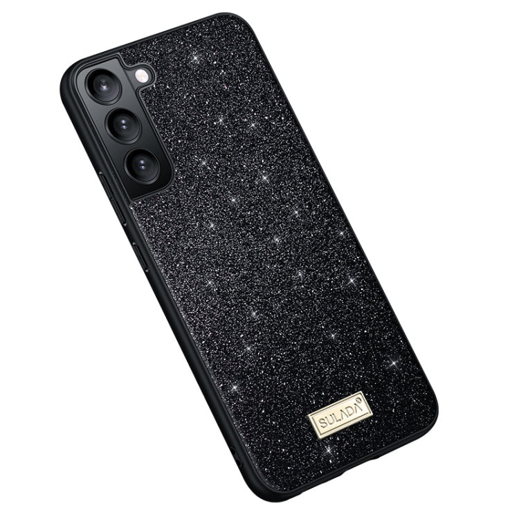 SULADA Glittery TPU + Handmade Leather Phone Case