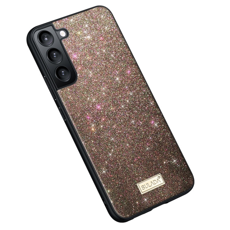 SULADA Glittery TPU + Handmade Leather Phone Case