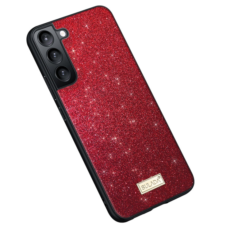 SULADA Glittery TPU + Handmade Leather Phone Case