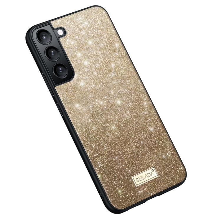SULADA Glittery TPU Hybrid Handmade Leather Phone Case