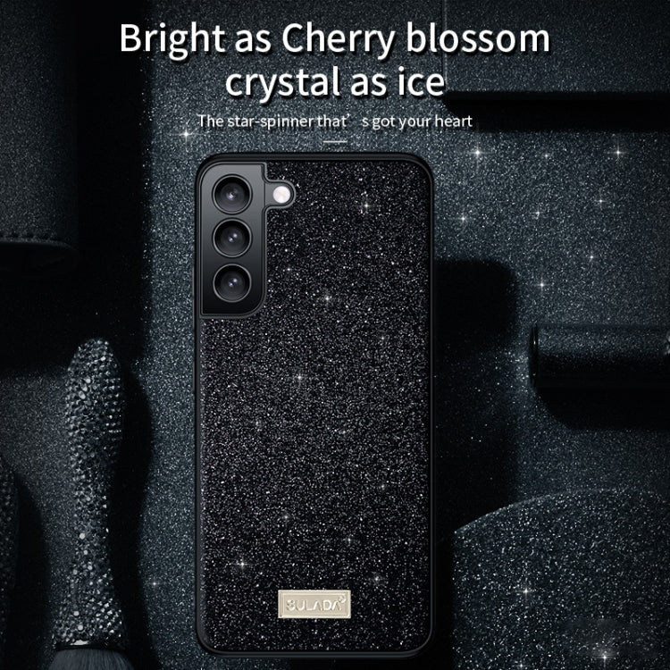 SULADA Glittery TPU Hybrid Handmade Leather Phone Case