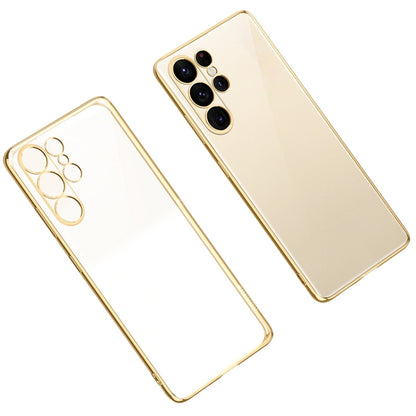 SULADA Shockproof Plating TPU Transparent Phone Case, For Samsung Galaxy S23 Ultra 5G, For Samsung Galaxy S23 5G