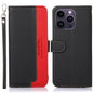 KHAZNEH Litchi Texture Leather RFID Phone Case, For iPhone 16e / 17e, For iPhone 17 Pro Max, For iPhone 17 Pro, For iPhone 17, For iPhone Air, For iPhone 16 Pro Max