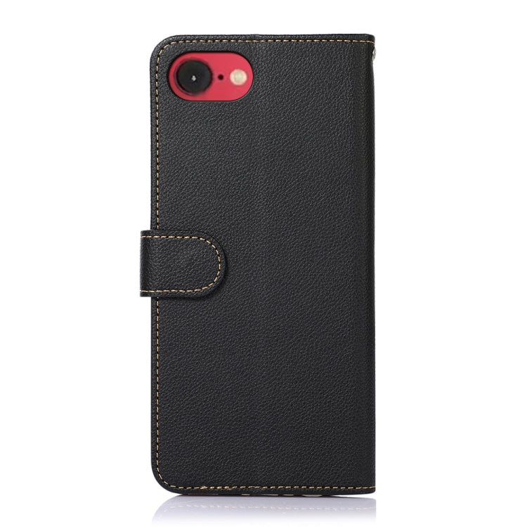 KHAZNEH Litchi Texture Leather RFID Phone Case, For iPhone 16e / 17e, For iPhone 17 Pro Max, For iPhone 17 Pro, For iPhone 17, For iPhone Air, For iPhone 16 Pro Max