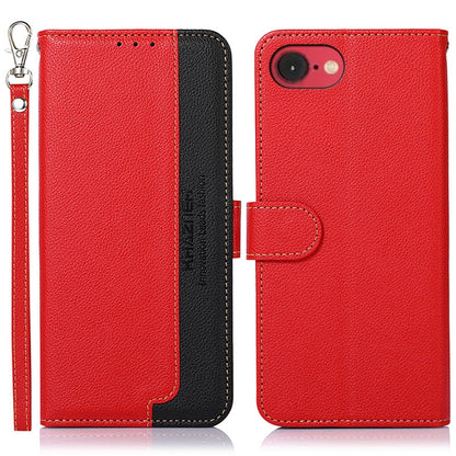 KHAZNEH Litchi Texture Leather RFID Phone Case, For iPhone 16e / 17e, For iPhone 17 Pro Max, For iPhone 17 Pro, For iPhone 17, For iPhone Air, For iPhone 16 Pro Max
