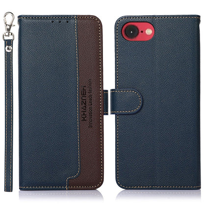 KHAZNEH Litchi Texture Leather RFID Phone Case, For iPhone 16e / 17e, For iPhone 17 Pro Max, For iPhone 17 Pro, For iPhone 17, For iPhone Air, For iPhone 16 Pro Max