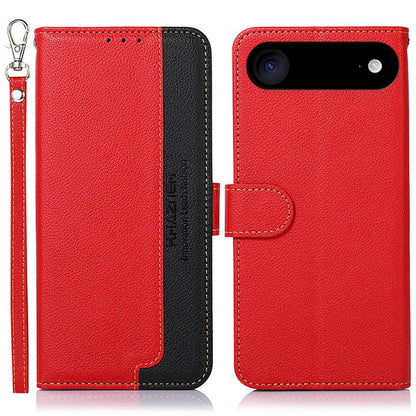 KHAZNEH Litchi Texture Leather RFID Phone Case, For iPhone 16e / 17e, For iPhone 17 Pro Max, For iPhone 17 Pro, For iPhone 17, For iPhone Air, For iPhone 16 Pro Max