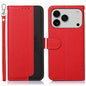 KHAZNEH Litchi Texture Leather RFID Phone Case, For iPhone 16e / 17e, For iPhone 17 Pro Max, For iPhone 17 Pro, For iPhone 17, For iPhone Air, For iPhone 16 Pro Max
