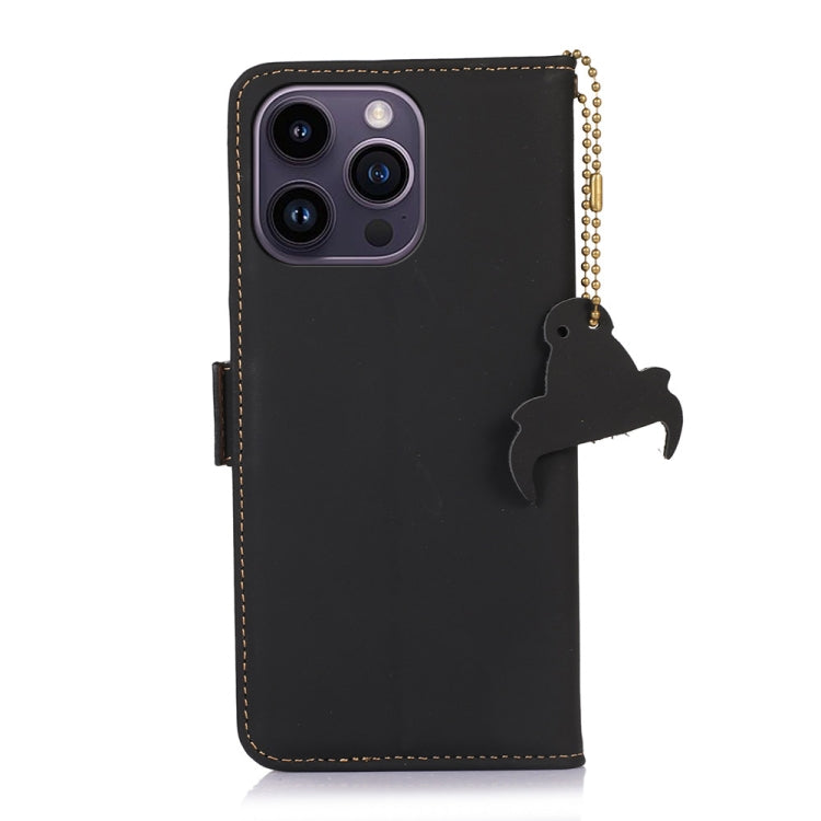 Genuine Leather Magnetic RFID Leather Phone Case