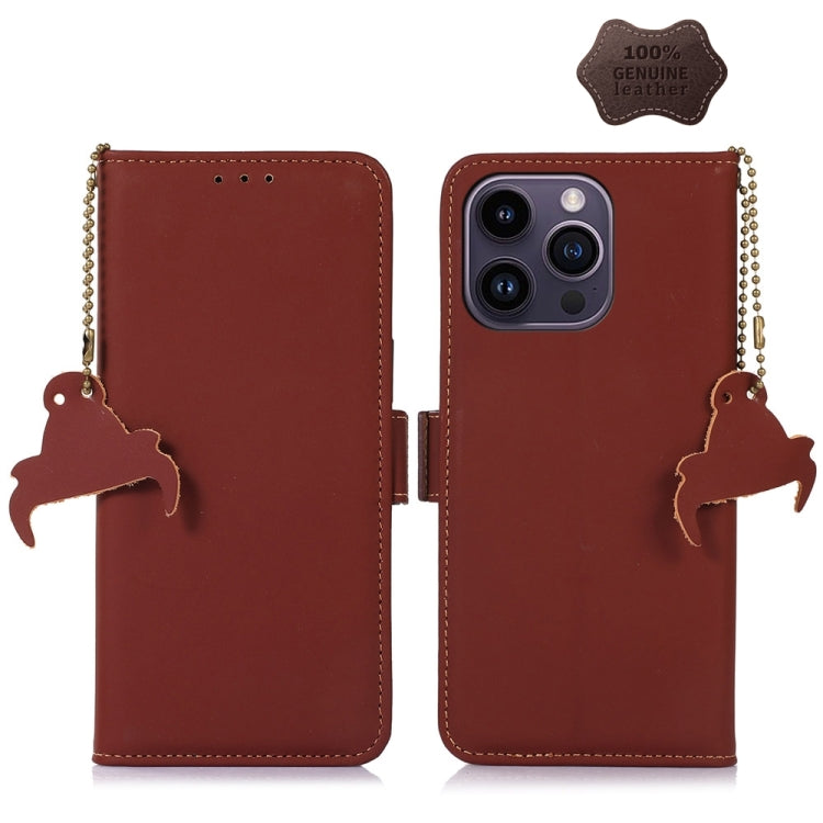 Genuine Leather Magnetic RFID Leather Phone Case