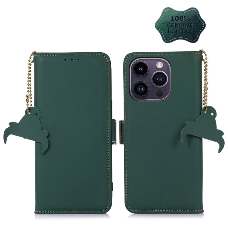 Genuine Leather Magnetic RFID Leather Phone Case