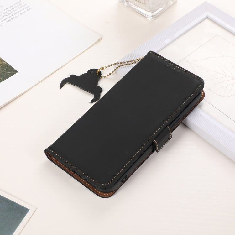 Genuine Leather Magnetic RFID Leather Phone Case