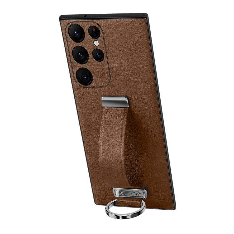 SULADA PC + Leather Texture Skin Feel Shockproof Phone Case