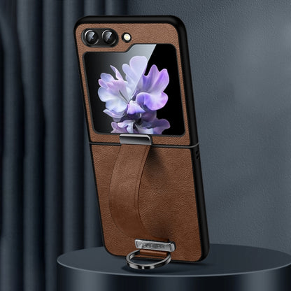 SULADA PC Hybrid Leather Texture Skin Feel Shockproof Phone Case, For Samsung Galaxy Z Flip7 FE / Flip6, For Samsung Galaxy Z Fold6, For Samsung Galaxy Z Fold5, For Samsung Galaxy Flip5