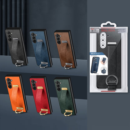 SULADA PC Hybrid Leather Texture Skin Feel Shockproof Phone Case, For Samsung Galaxy Z Flip7 FE / Flip6, For Samsung Galaxy Z Fold6, For Samsung Galaxy Z Fold5, For Samsung Galaxy Flip5
