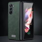 SULADA Shockproof TPU + Handmade Leather Phone Case, For Samsung Galaxy Z Fold6, For Samsung Galaxy Z Fold5, For Samsung Galaxy Z Fold4