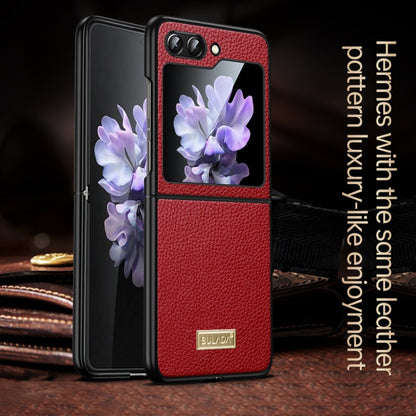 SULADA Shockproof TPU + Litchi Texture Leather Phone Case