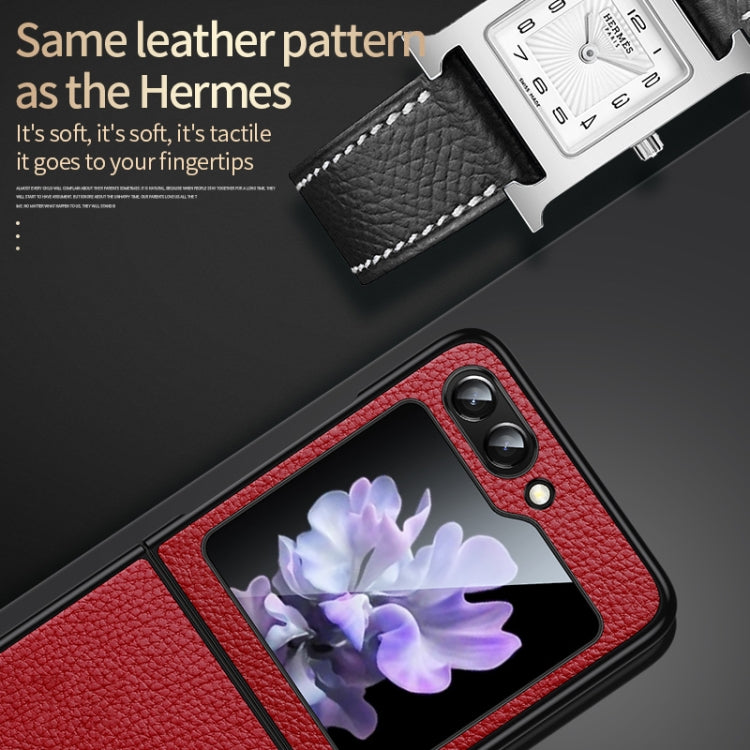 SULADA Shockproof TPU + Litchi Texture Leather Phone Case