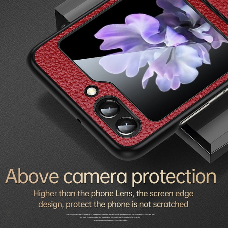 SULADA Shockproof TPU + Litchi Texture Leather Phone Case