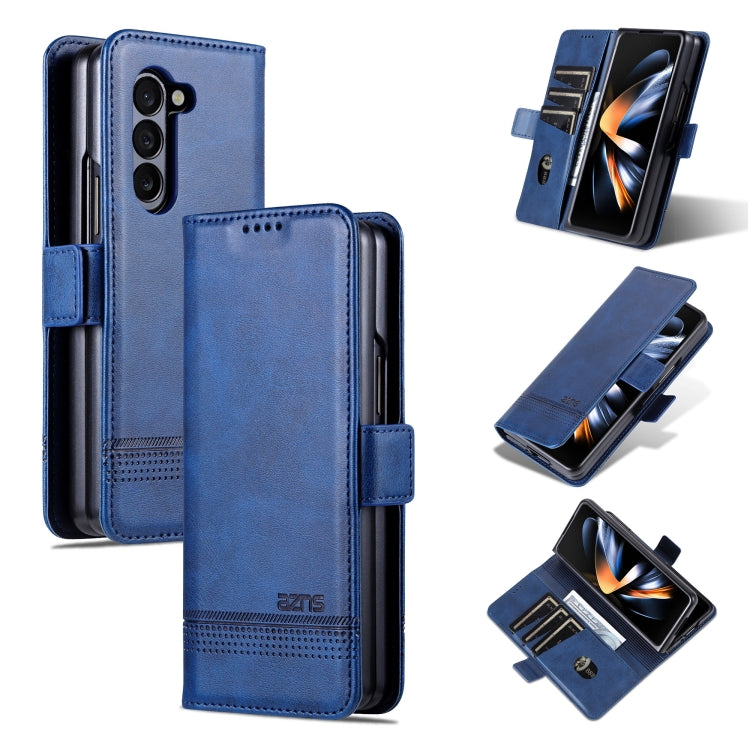 AZNS Magnetic Calf Texture Flip Leather Phone Case, For Samsung Galaxy Z Fold7 5G, For Samsung Galaxy Z Flip7 5G, For Samsung Galaxy Z Fold6 5G, For Samsung Galaxy Z Fold5 5G
