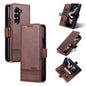 AZNS Magnetic Calf Texture Flip Leather Phone Case, For Samsung Galaxy Z Fold7 5G, For Samsung Galaxy Z Flip7 5G, For Samsung Galaxy Z Fold6 5G, For Samsung Galaxy Z Fold5 5G