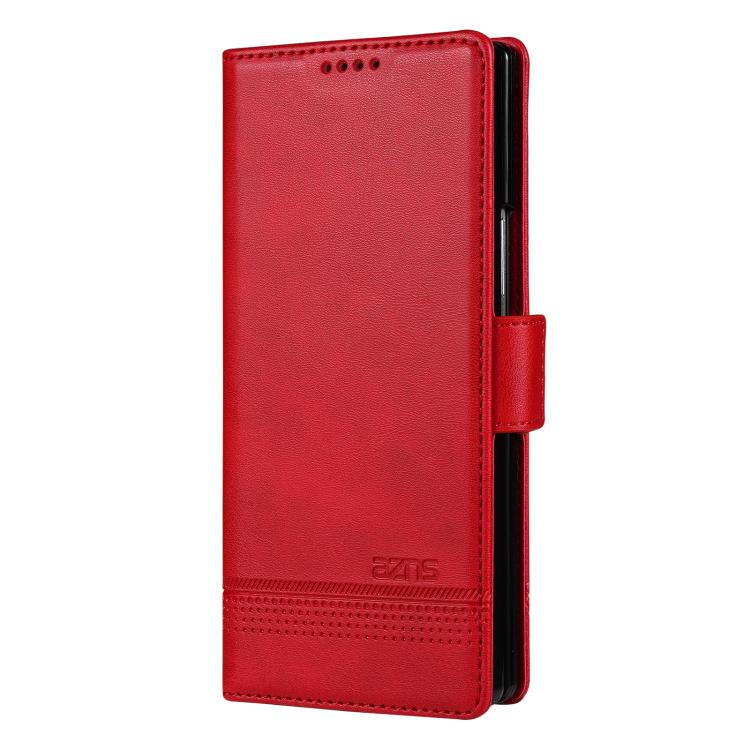 AZNS Magnetic Calf Texture Flip Leather Phone Case, For Samsung Galaxy Z Fold7 5G, For Samsung Galaxy Z Flip7 5G, For Samsung Galaxy Z Fold6 5G, For Samsung Galaxy Z Fold5 5G