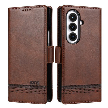 AZNS Magnetic Calf Texture Flip Leather Phone Case, For Samsung Galaxy Z Fold7 5G, For Samsung Galaxy Z Flip7 5G, For Samsung Galaxy Z Fold6 5G, For Samsung Galaxy Z Fold5 5G