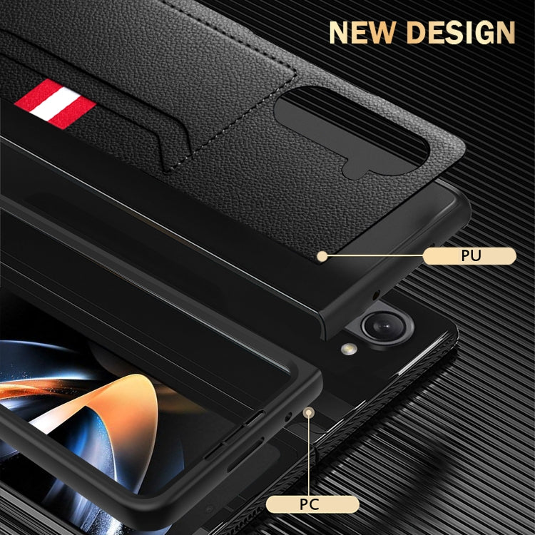 Litchi Texture Card Slot Phone Case, For Samsung Galaxy Z Fold5 5G, For Samsung Galaxy Z Flip5 5G