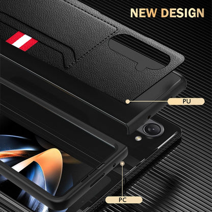 Litchi Texture Card Slot Phone Case, For Samsung Galaxy Z Fold5 5G, For Samsung Galaxy Z Flip5 5G