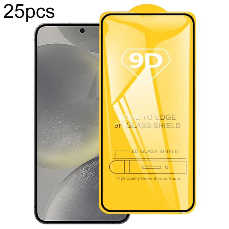 25pcs 9D Full Glue Screen Tempered Glass Film