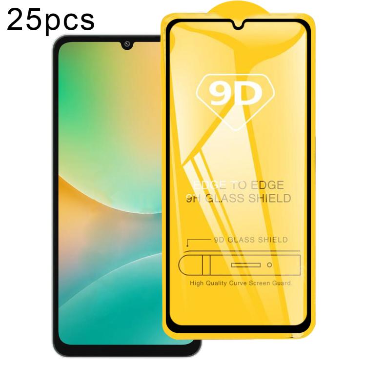 25pcs 9D Full Glue Screen Tempered Glass Film, For Galaxy F07e 4G, For Samsung Galaxy M17e 5G, For Samsung Galaxy M17 5G, For Samsung Galaxy F17 5G, For Samsung Galaxy A57, For Samsung Galaxy A37, For Samsung Galaxy A27, For Samsung Galaxy F36 5G      ...
