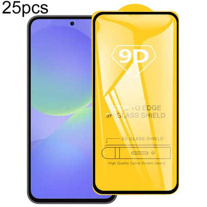 25pcs 9D Full Glue Screen Tempered Glass Film, For Galaxy F07e 4G, For Samsung Galaxy M17e 5G, For Samsung Galaxy M17 5G, For Samsung Galaxy F17 5G, For Samsung Galaxy A57, For Samsung Galaxy A37, For Samsung Galaxy A27, For Samsung Galaxy F36 5G      ...