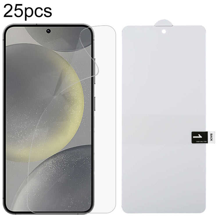 25pcs Full Screen Protector Explosion-proof Hydrogel Film, For Galaxy Buddy5 5G, For Galaxy S26 FE 5G, For Galaxy F07e 4G, For Samsung Galaxy M17e 5G, For Samsung Galaxy M07 4G, For Samsung Galaxy F17 5G, For Samsung Galaxy A57, For Samsung Galaxy A37 ...