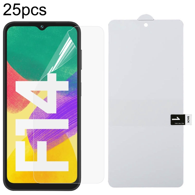 25pcs Full Screen Protector Explosion-proof Hydrogel Film, For Galaxy Buddy5 5G, For Galaxy S26 FE 5G, For Galaxy F07e 4G, For Samsung Galaxy M17e 5G, For Samsung Galaxy M07 4G, For Samsung Galaxy F17 5G, For Samsung Galaxy A57, For Samsung Galaxy A37 ...