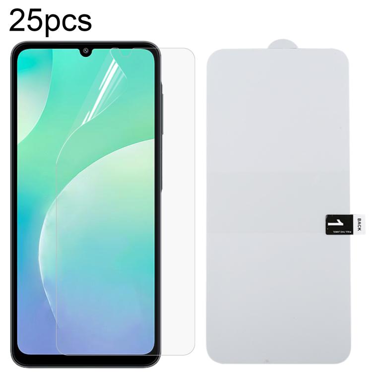 25pcs Full Screen Protector Explosion-proof Hydrogel Film, For Galaxy S26 FE 5G, For Galaxy F07e 4G, For Samsung Galaxy M17e 5G, For Samsung Galaxy M07 4G, For Samsung Galaxy F17 5G, For Samsung Galaxy A57, For Samsung Galaxy A37, For Samsung Galaxy A2...