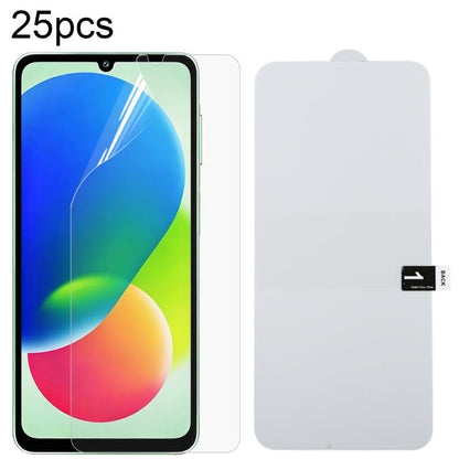 25pcs Full Screen Protector Explosion-proof Hydrogel Film, For Galaxy Buddy5 5G, For Galaxy S26 FE 5G, For Galaxy F07e 4G, For Samsung Galaxy M17e 5G, For Samsung Galaxy M07 4G, For Samsung Galaxy F17 5G, For Samsung Galaxy A57, For Samsung Galaxy A37 ...