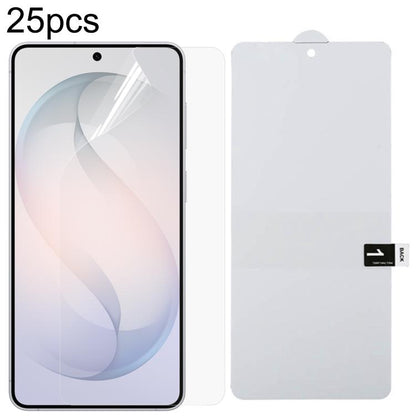 25pcs Full Screen Protector Explosion-proof Hydrogel Film, For Galaxy Buddy5 5G, For Galaxy S26 FE 5G, For Galaxy F07e 4G, For Samsung Galaxy M17e 5G, For Samsung Galaxy M07 4G, For Samsung Galaxy F17 5G, For Samsung Galaxy A57, For Samsung Galaxy A37 ...
