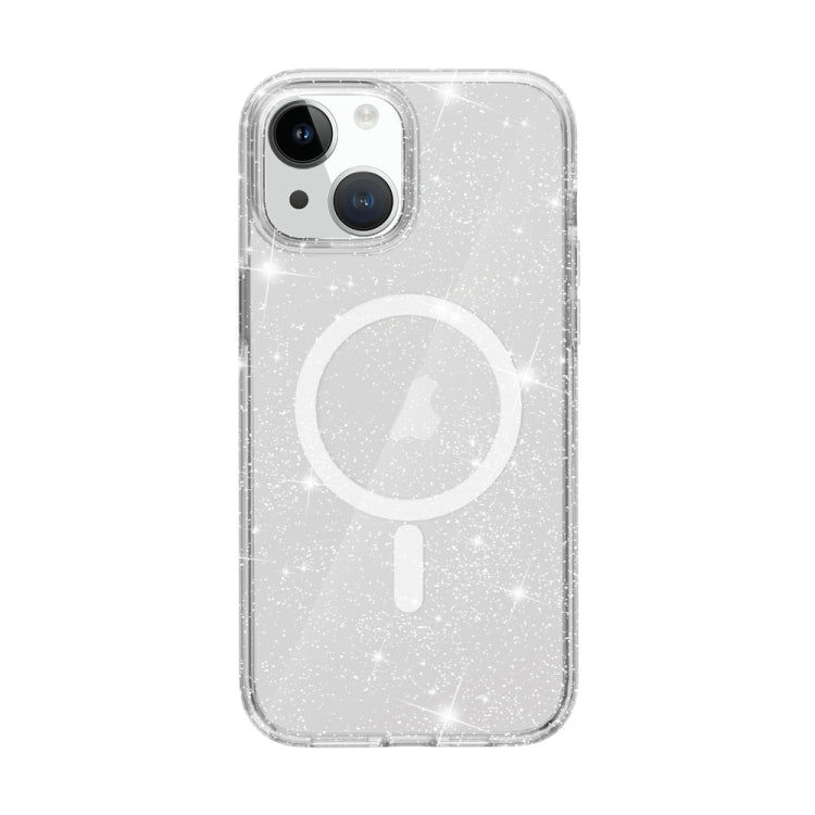 Terminator Style Glitter Powder MagSafe Magnetic Phone Case, For iPhone 15