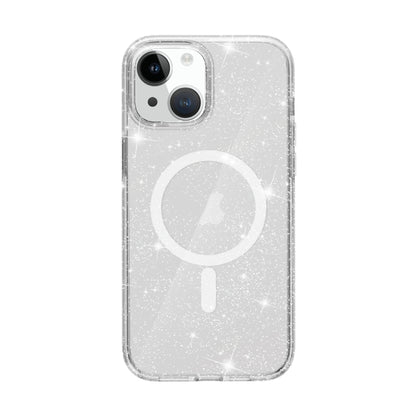 Terminator Style Glitter Powder MagSafe Magnetic Phone Case, For iPhone 15