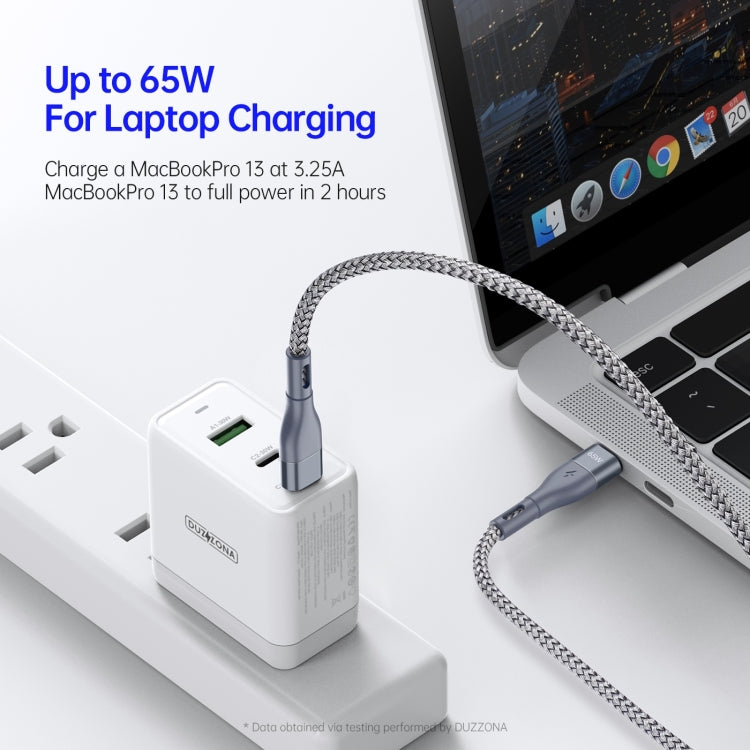 DUZZONA A2 PD 65W USB-C / Type-C to Type-C Fast Charging Data Cable, 2m Type-C to Type-C, 3m Type-C to Type-C