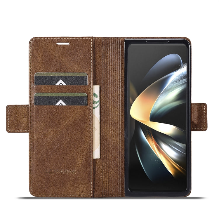 LC.IMEEKE RFID Anti-theft Leather Phone Case, For Samsung Galaxy Z Fold5, For Samsung Galaxy Z Flip5